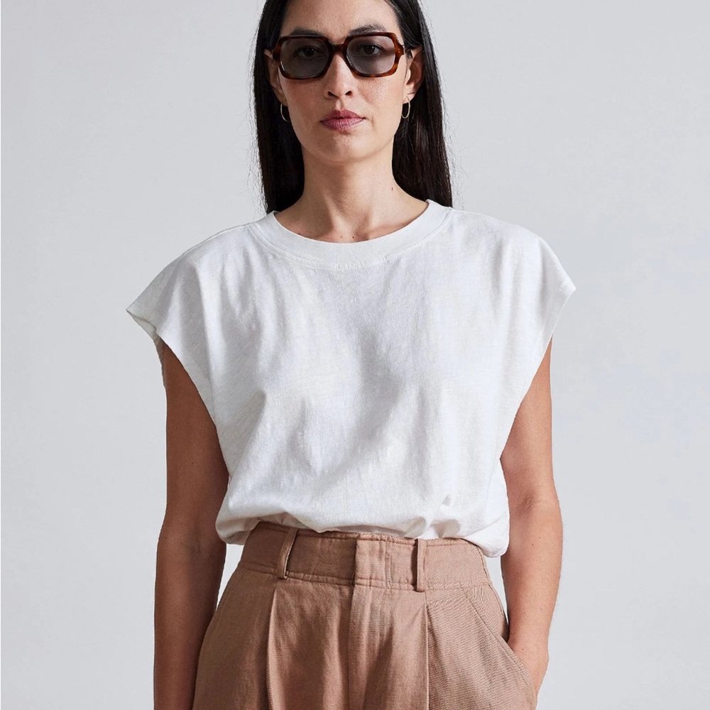 Apiece Apart Fuerza Tee in Cream NWT